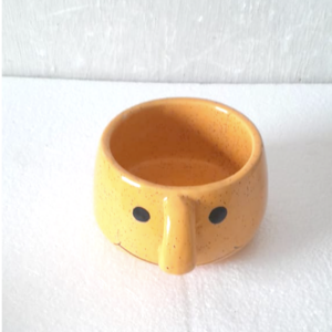 Yellow Smiley Pot